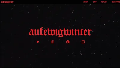 Screenshot of Auf Ewig Winter website